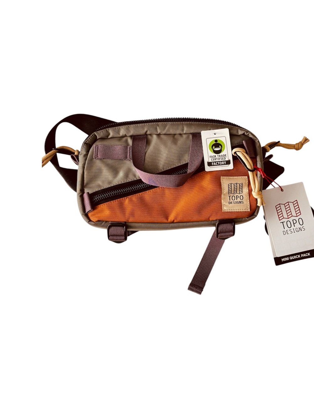 NWT Topo Designs Mini Quick Pack - Beetle/Spice - Sling/Waist Bag